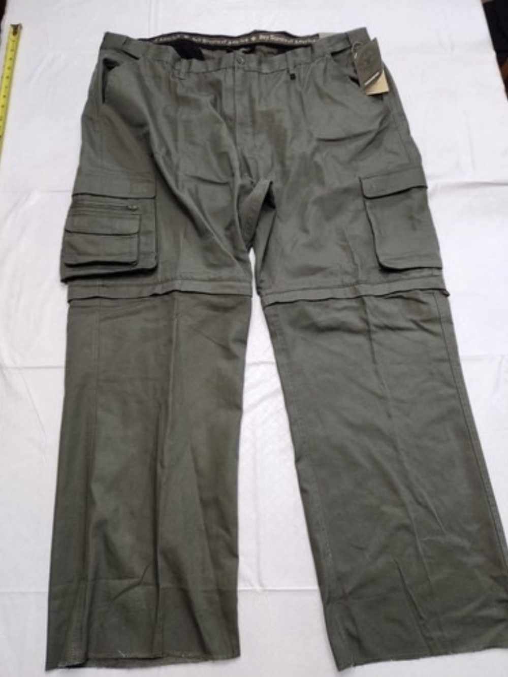 NEW Boy Scouts of America Women size 22W green canvas convertible uniform pants